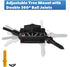 Adjustable Trail Camera Tree Mount: Game Camera Outdoor Mounting Bracket Holder with Double 360 Swivel Tilt Ball Joints, 1 Pack