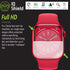 IQShield Screen Protector for Apple Watch Series 9/8/7 (45mm) Anti-Bubble Clear TPU Film (6-Pack)