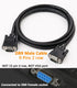 DTech 10ft DB9 to DB9 RS232 Serial Cable Male to Male Null Modem Cord for Computer Data Communication (Black)