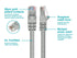 Monoprice Cat5e 3ft Gray Crossover Patch Cable, UTP 24AWG, 350MHz, Snagless RJ45 Fullboot Series