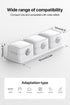Cord Organizer Holder, 3 Pack Magnetic Desk Cable Clips, Strong Phone Charging Cable Keeper, White for Nightstand,