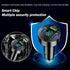 4 Ports USB Car Charger with Voltmeter, Type C PD 3.1/QC 3.0 Fast Charging Cigarette Lighter Plug for iPhone 14 13 12