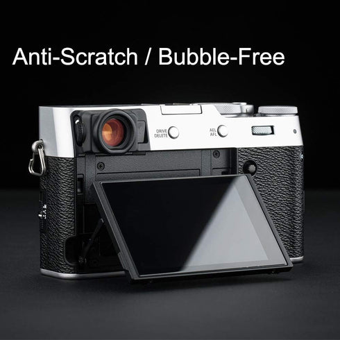 JJC 2 Pack Camera Screen Protector for Fujifilm X100VI, X-T4, Ultra-Thin Anti-Fingerprint, 9H Hardness
