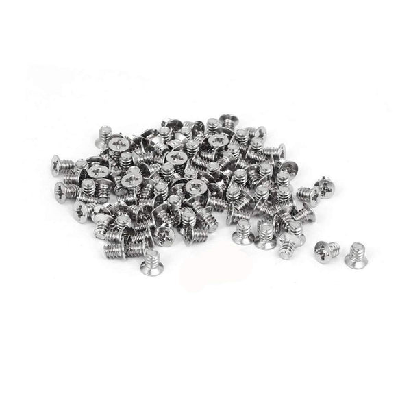 XJS Computer PC Case 2.5-inch HDD M3x5mm Flat Phillips Head Hard Drive Screw (100pcs)