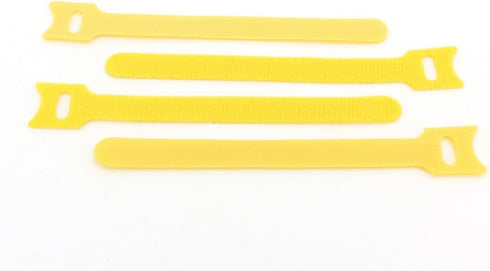 Pasow 100pcs Reusable Fastening Cable Ties, Adjustable Wire Management 8 Inch (Yellow)