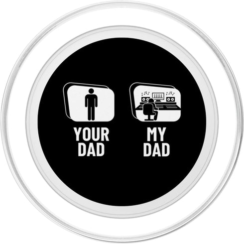 Music Producer Gifts For Men Your Dad My Dad Daughter Audio Engineer Funny Music Producer PopSockets PopGrip
