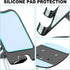 Cell Phone Stand, Fully Adjustable Foldable Desktop Holder, 360 Degree Rotating for iPhone 15 14 13 12 Pro, Blue