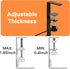 No Drill Cable Management Tray Under Desk, 2 Pack 15.7" Clamp to Desk, Sturdy Metal Rack for Home Office