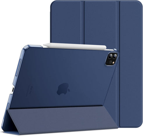 JETech Case for iPad Pro 11 Inch - Slim Hard Back Shell Smart Cover with Auto Wake/Sleep, 2022/2021/2020 Model (Navy)