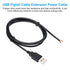 PATIKIL 1M/3Ft 5V 3A USB Pigtail Extension Power Cable, 3 Pcs Black 22AWG USB Plug to 2 Pin Bare Wire Connector for DIY