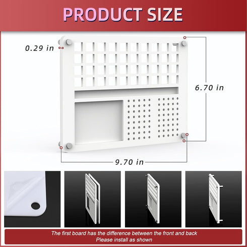 YIMAGUJRX 40 Acrylic Lube Station for Custom Mechanical Keyboard Switches (White)