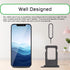 Black SIM Card Slot Replacement for iPhone 11, Single SIM Version Card Tray Holder Adapter with Waterproof Rubber Ring