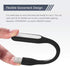 USB LED Light Lamp for Power Bank, Portable Eye Care Mini Night Light with Flexible Arm, USB Gooseneck Reading Lamp,