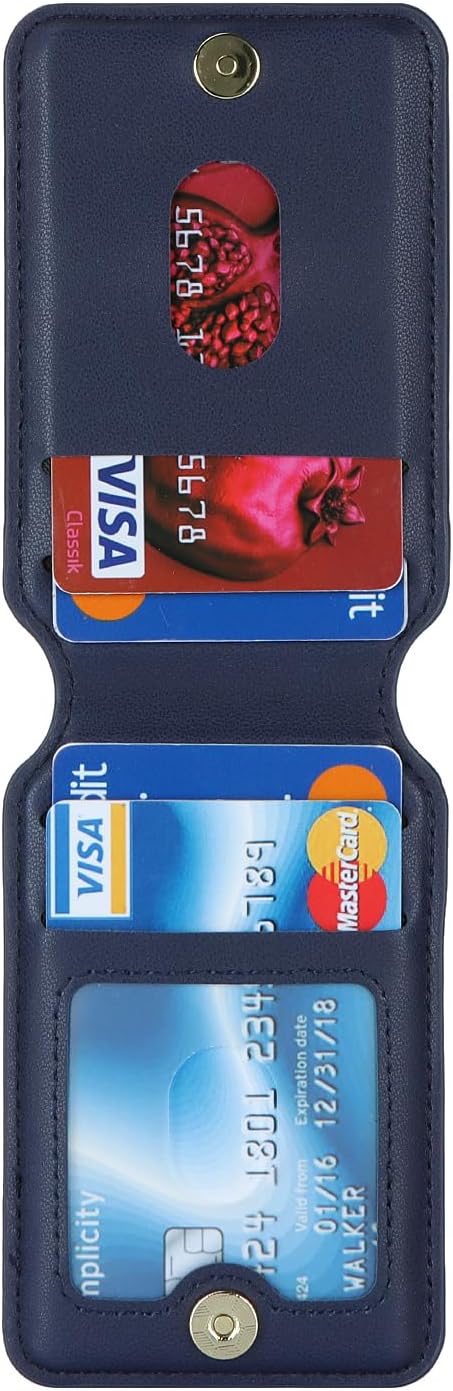 Cavor Magsafe Wallet for Apple Wallet, Magnetic Phone Magsafe Wallet for iPhone 15/14/13/12 Series, Blue