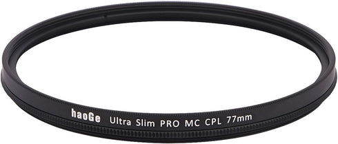 Haoge 77mm MC CPL Multicoated Circular Polarizer Filter for Canon 70-200mm f/2.8L, 17-40mm f4L, 100-400mm f/4.5-5.6L,