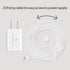 Weatherproof 25ft/7.6m Outdoor Charging Cable with Quick Charge Adapter for Arlo Ultra/Pro 3/4 & Floodlight (White)