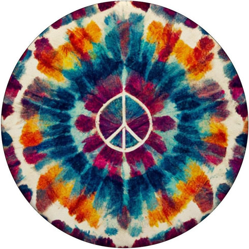 Peace Sign Tie Dye Groovy PopSockets Standard PopGrip