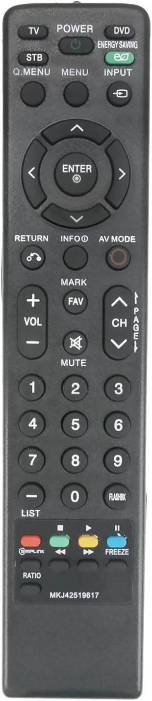AIDITIYMI MKJ42519617 Remote Control Replacement for LG TV Models 42PQ10, 42PQ12, 50PQ10, 50PQ30C