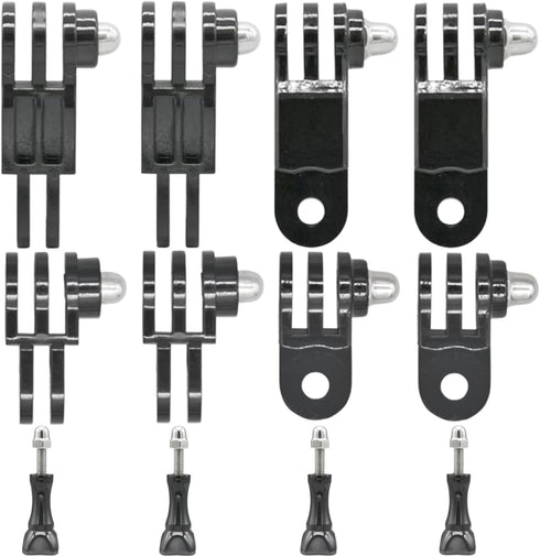 3-Way Adjustable Extension Pivot Arm Adapter Mount Kit for Action Cameras, Long and Short, Straight Joints