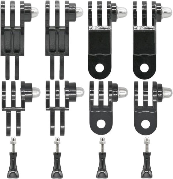 3-Way Adjustable Extension Pivot Arm Adapter Mount Kit for Action Cameras, Long and Short, Straight Joints
