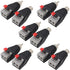 Speaker Phono Wire Cable to Audio Male Female RCA Connector Adapter Plug (10 Pack) - 5 Male and 5 Female