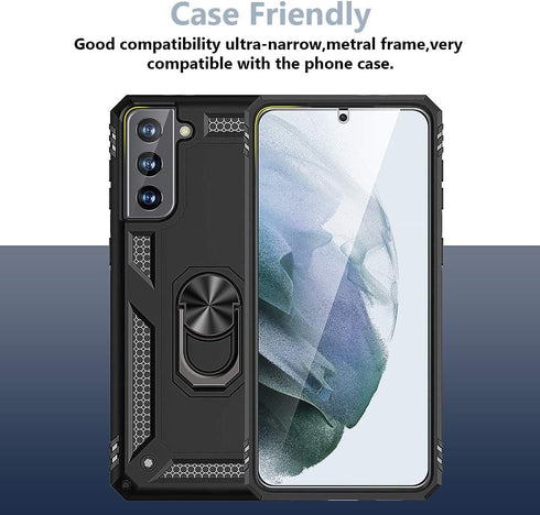 TOCOL 6 Pack Compatible with Samsung Galaxy S21 5G - 3 Pack Tempered Glass Screen Protector and 3 Pack Camera Lens