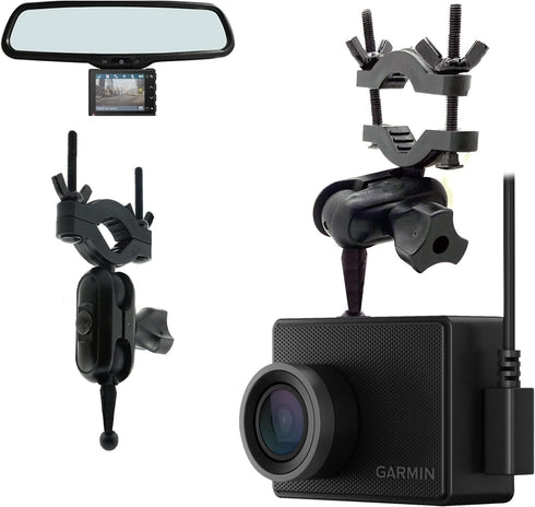 Accessory Basics Car Rearview Mirror Mount Kit for Garmin Dash Cam 10, 20, 25, 45, 55, 65W, 46, 56, 66W