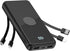 Portable Charger with Built-in Cables, High Speed Power Bank 10000mAh, 5 Outputs 3 Inputs for iPhone, Samsung, Tablets