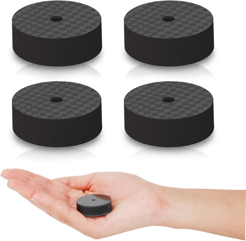 Monosaudio 4PCS Carbon Fiber Speaker Spike Floor Protectors, 30x10mm for Audio, Speakers, Subwoofers