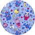 Clowncore Pastel Goth Clown Babycore Kidcore Weirdcore Blue PopSockets Swappable PopGrip