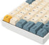 YMDK 145 Apricot Yellow Dye-Sub Mac Keycaps, Thick PBT Cherry Profile Key Caps for TKL 61 64 68 75 87 96 104 108 GMMK MX