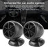 Aramox Car Speaker,1200W 12V Mini Tweeter Horn Music Dome Loudspeaker Universal for Car (Black)