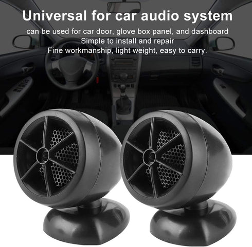 Acouto Music Horns Car Audio, 1200W 12V Tweeter Mini Horn Loudspeaker for Car Audio