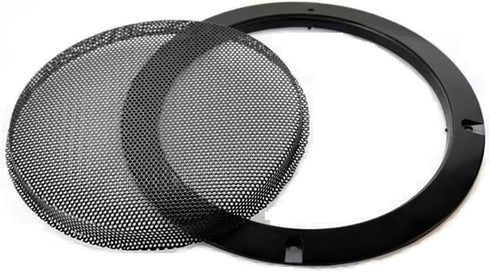 10" Universal Black Speaker Grille Mesh Cover, Round Protective Ring for Cars Home Stereo DIY Accessories
