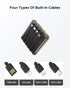Kelaien 10000mAh 22.5W Portable Charger, Built-in Cable Power Bank, Fast Charging Power Supply, smart LED Display