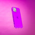 SteepLab 15 Neon Highlighter Case for iPhone - The Grippy Jelly Case w/Protective Air Pockets (Saturated Vivid Purple)