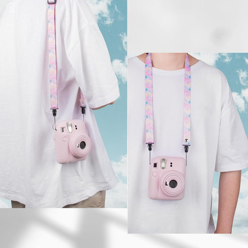 Camera Strap Kids, Lanyard Neck Strap for Fujifilm Mini Camera Kodak Smile + Smile Plus (Pink)