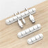 White Cable Clips for Cord Organizer, USB Cable Management, 2 Packs Holder for Desk, Car, Home, Office (7 Slots)