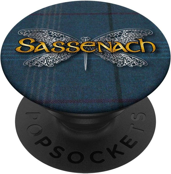 Sassenach Dragonfly Blue PopSockets Swappable PopGrip