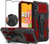 Folmeikat Compatible with Samsung Galaxy A01 Case - Military Grade Protective with Belt Clip and Kickstand