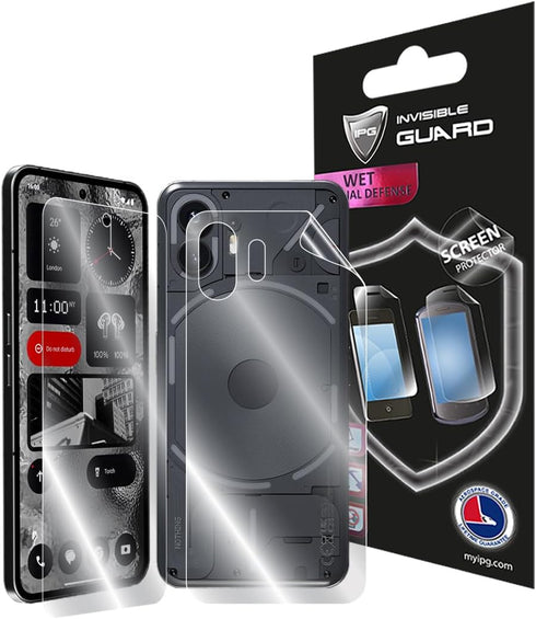 IPG For Nothing Phone 2 FULL BODY Hydrogel Protector, Invisible Touch Screen Sensitive Ultra HD Clear Film, Anti