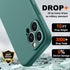 BossKiss iPhone 13 Pro Case, Pine Green Premium Silicone with Camera Protection & 2 Screen Protectors