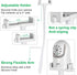 KHQBG DXR-8& DXR-8 The Baby monterail Mount Camera Shelves are Compatible with Pro and Most Other Baby Monitors