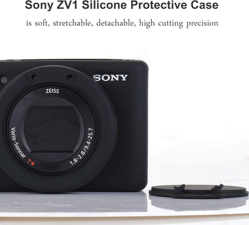Camera Case for Sony ZV-1, ZV1 Digital Camera Anti-Scratch Slim Fit Soft Sleeve with Screen Protector