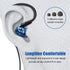 Mono Earbud with Mic & Control, Wired One Ear Headset for Cell Phones & Laptops, Over Ear Hook, Ideal for Sports &