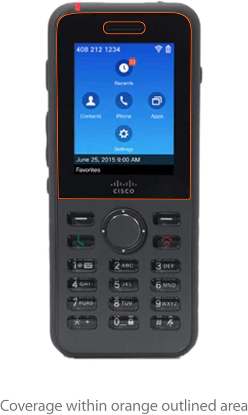 BoxWave ClearTouch Anti-Glare Screen Protector for Cisco Wireless IP Phone 8821 - 2-Pack, Anti-Fingerprint Matte Film.