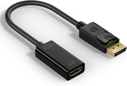 Vanjua 4K DisplayPort to HDMI Adapter, Uni-Directional Display Port DP to HDMI Adapter