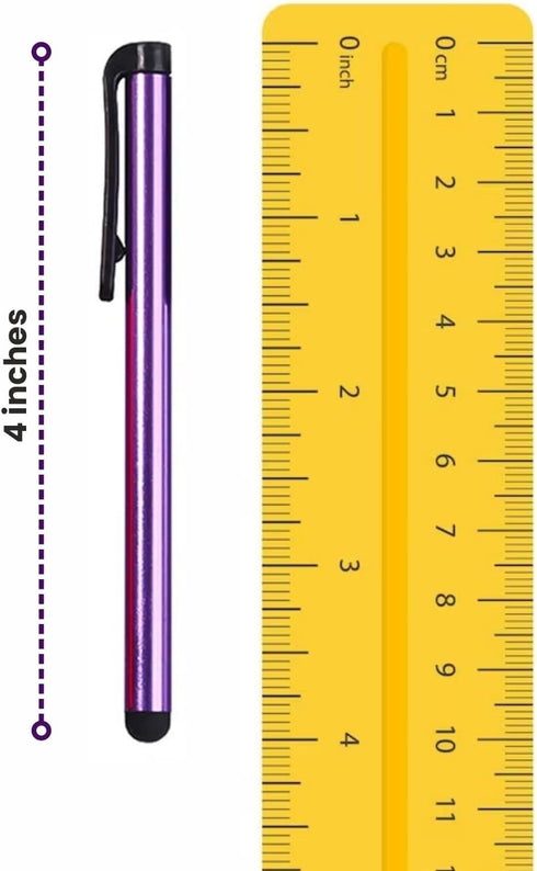 Stylus Pens for Touch Screens, 100 Pieces Universal Colorful Long Metal Touch Screen Pens for iPad, iPhone, Android,