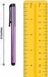 Stylus Pens for Touch Screens, 100 Pieces Universal Colorful Long Metal Touch Screen Pens for iPad, iPhone, Android,