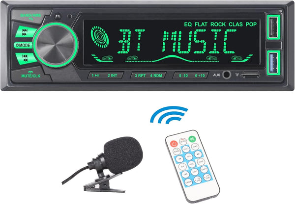 LXKLSZ Car Stereo Bluetooth Single Din LCD Audio Radio with Brightness Adjustment APP
